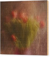 Vase Of Tulips Wood Print