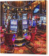Vegas Slot Machines 2.0 Wood Print