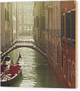 Venetian Canal Wood Print