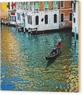 Venetian Gondola Wood Print