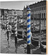 Venice Blue Wood Print