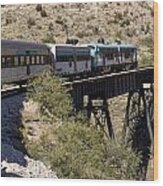 Verde Canyon Railway On Trestle Wood Print