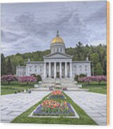 Vermont State House Wood Print