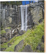 Vernal Falls In July At Yosemite Wood Print