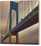 The Verrazano - Narrows Bridge Wood Print