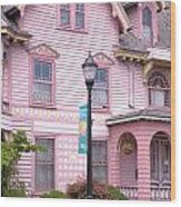 Victorian Pink House - Milford Delaware Wood Print