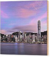 Victoric Harbour, Hong Kong, 2013 Wood Print