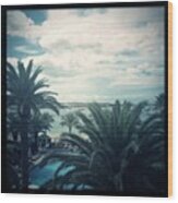 View From My Hotel Room Here In Ibiza Wood Print