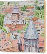 View Of Tbilisi-republic Of Georgia Wood Print