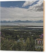 View On Homer And The Spit In Alaska Wood Print