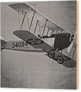 Vintage 1917 Curtiss Jn-4d Jenny Flying Wood Print