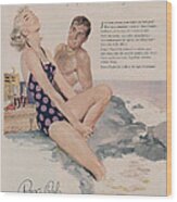 Vintage Pepsi Cola Advert Wood Print