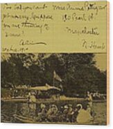 Vintage Postcard  October 10 1910 Wood Print