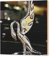 Vintage Swan Packard Hood Ornament Car Fine Art Photography Print Wood Print