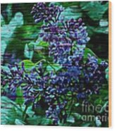 Vintage Textured Painted Lilac Wood Print