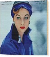 Vogue Cover Of Suzy Parker Wood Print