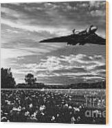 Vulcan History Mono Wood Print