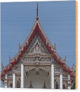 Wat Dan Phra Ubosot Gable Dthb1749 Wood Print