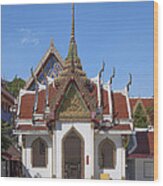 Wat Maha Pruettharam Four Gable Walls Temple Dthb024 Wood Print
