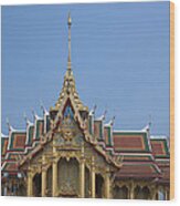 Wat Thung Setthi Ubosot Roof Dthb1544 Wood Print