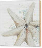 Water Starfish Wood Print