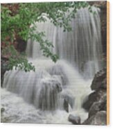 Waterfall Tanyard Creek Bella Vista Wood Print