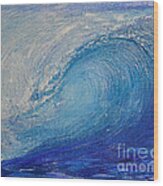 Wave Study Wood Print