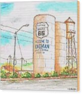 Welcome To Kingman, Route 66, Andy Devine Ave., Kingman, Arizona Wood Print