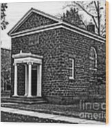 Wesleyan University Skull And Serpent Building Wood Print