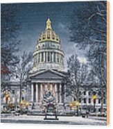 West Virginia State Capitol Wood Print