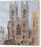 Westminster Abbey Wood Print