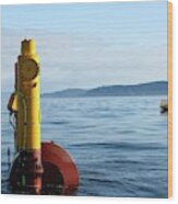 Wet-nz Wave Energy Converter Being Tested Wood Print