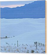 White Sands New Mexico Wood Print