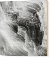 Abstract Waterfall Wood Print
