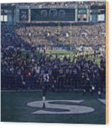 Wild Card Playoffs - Indianapolis Colts V Baltimore Ravens Wood Print