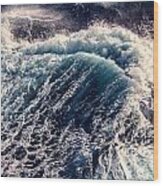 Wild Ocean Waves Wood Print