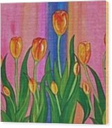 Wild Tulips Wood Print