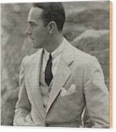 William Haines Wearing A Three-piece Suit Wood Print