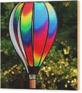 Wind Catcher Balloon Wood Print