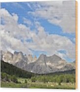Wind River Mountains Wood Print