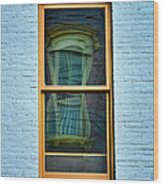 Window In Window In Red Bank Wood Print