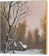Winter Solace Wood Print