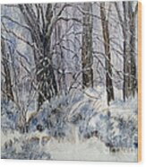 Winter White Wood Print