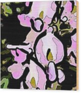 Wisteria Abstract Wood Print