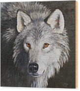 Wolf Portrait Wood Print