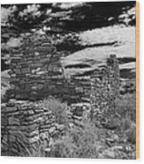 Wupatki National Monument Box Canyon  Ruins Wood Print