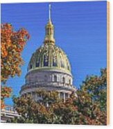 Wv Golden Dome Wood Print