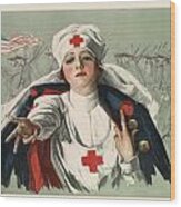 Ww2 Red Cross Wood Print