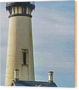 Yaquina Head Lighthouse Texture 1 Wood Print