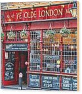 Ye Olde London Pub 5436 Wood Print